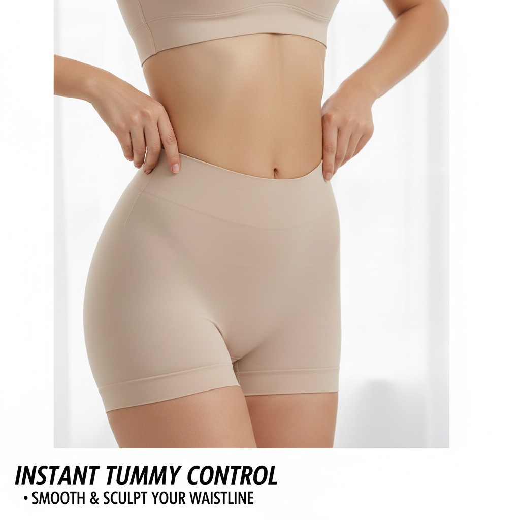 High-Waist Sculpting Shaper Panties – Tummy Control, Waist Trainer & Butt Lifter